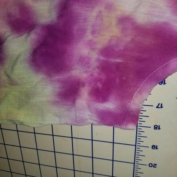 St. John's Bay Girls Tie Dye Multicolor Purple Sleeveless Swim Dress Size Large - Picture 6 of 9